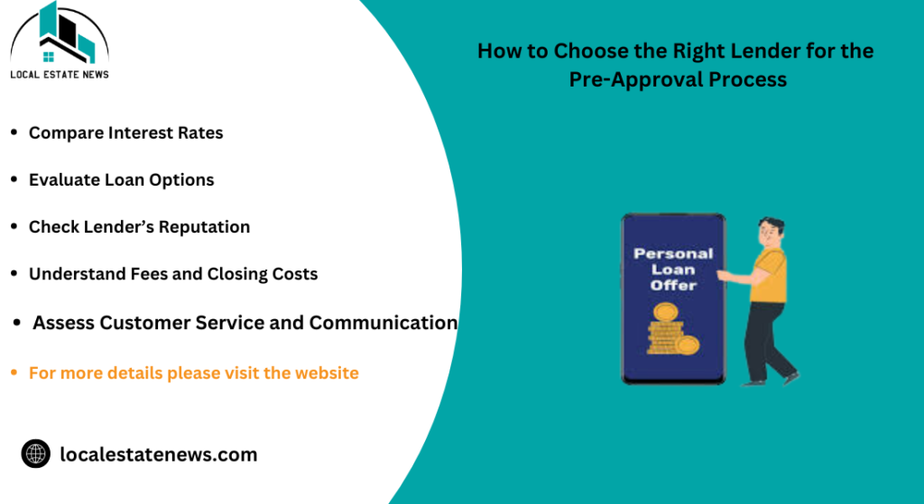 How to Choose the Right Lender for the Pre-Approval Process