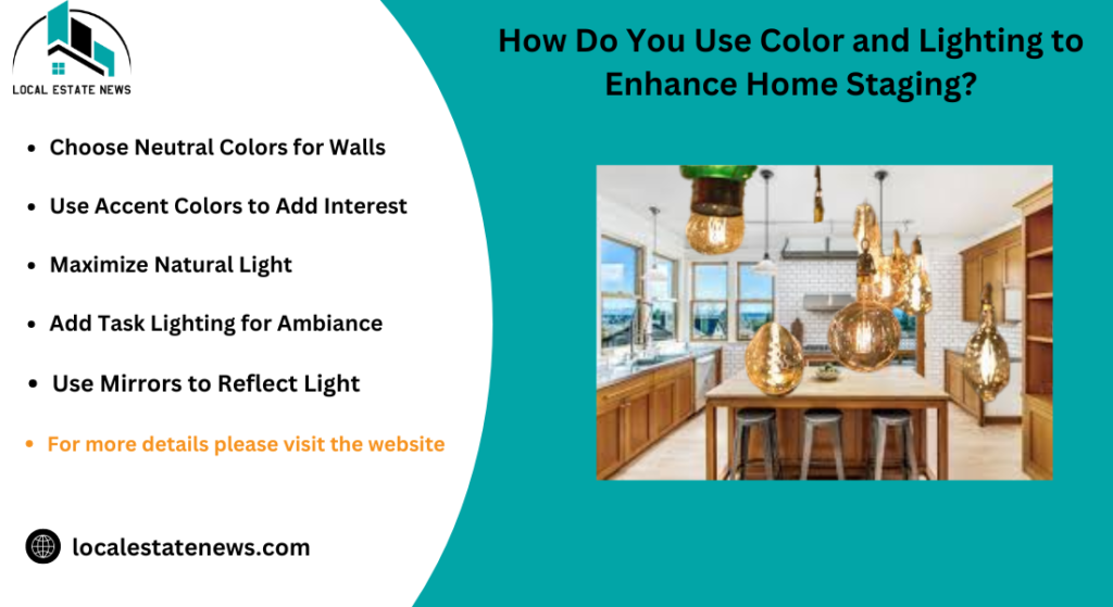 How Do You Use Color and Lighting to Enhance Home Staging?