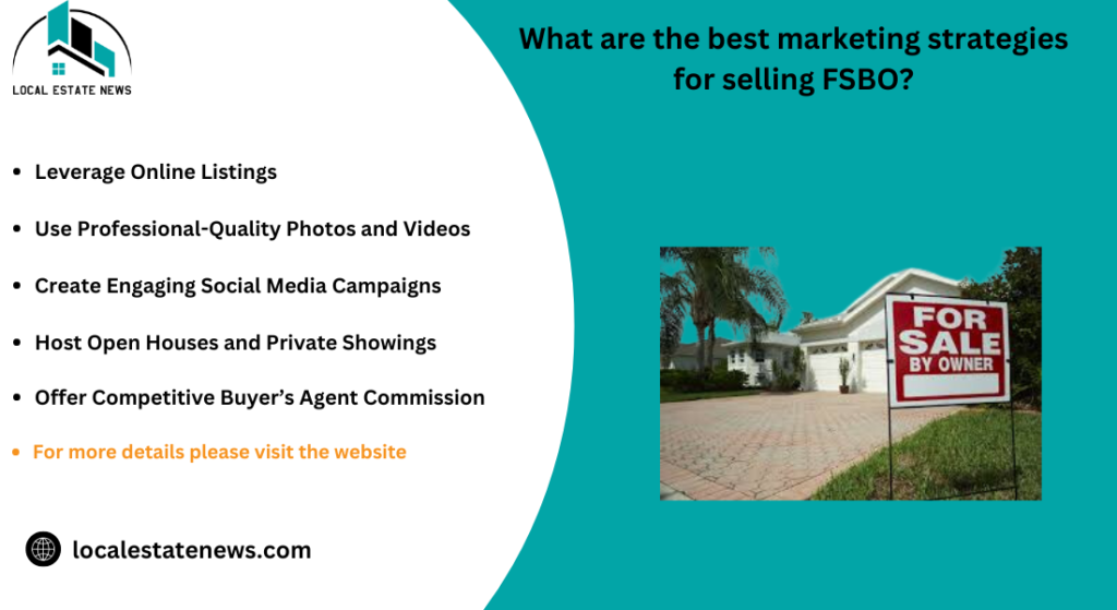 What are the best marketing strategies for selling FSBO?