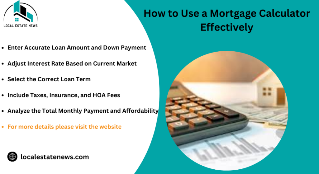 How to Use a Mortgage Calculator Effectively