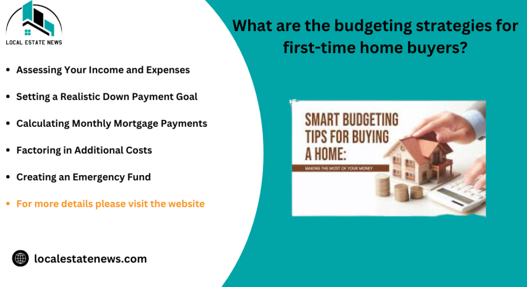 What are the budgeting strategies for first-time home buyers?